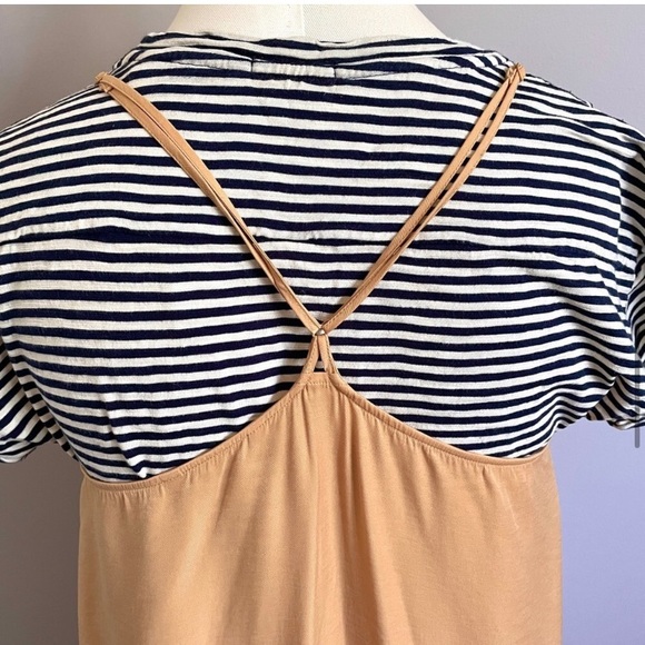 Uniqlo Caramel Tan Brown Maxi Long Trapeze Sleeveless Slip Dress - S - Picture 7 of 10